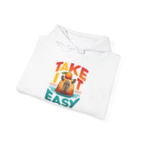 Take It Easy Capybara Relaxing Design Unisex Hoodie