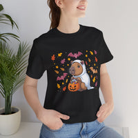 Ghost Capybara Trick or Treat Unisex T-Shirt
