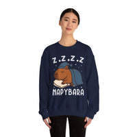 Napybara Funny Sleeping Capybara Design Unisex Sweatshirt