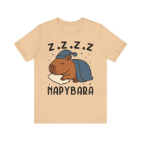 Napybara Funny Sleeping Capybara Design Unisex T-Shirt