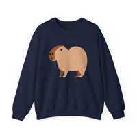 Clean Cartoon Capybara Character Unisex Sweatshirt