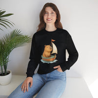 Little Sailor Capybara Boat Unisex Sweatshirt