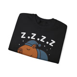 Napybara Funny Sleeping Capybara Design Unisex Sweatshirt