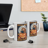 Halloween Capybara Reading Book Ceramic Mug