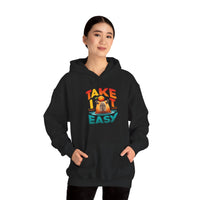 Take It Easy Capybara Relaxing Design Unisex Hoodie
