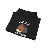 Napybara Funny Sleeping Capybara Design Unisex Hoodie