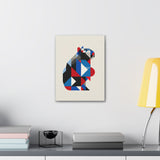 Geometric Capybara Abstract Canvas Print