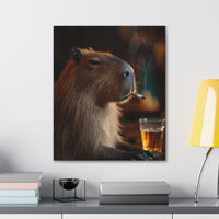 Capybara Had a Long Day Canvas Print