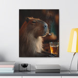 Capybara Had a Long Day Canvas Print