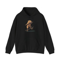 Skater Capybara Riding Skateboard Unisex Hoodie