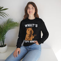 Whats Capyning Capybara Meme Unisex Sweatshirt