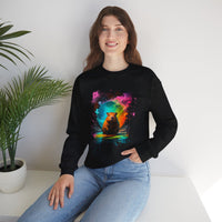 Neon Splash Capybara Unisex Sweatshirt