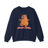 Yoga Capybara Meditation Pose Unisex Sweatshirt