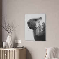 Into the Woods with Capybara Canvas Print