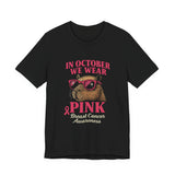 Capybara October Pink Breast Cancer Support Unisex T-Shirt