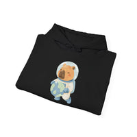 Astronaut Capybara Holding Earth Unisex Hoddie
