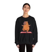 Yoga Capybara Meditation Pose Unisex Sweatshirt