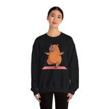 Yoga Capybara Meditation Pose Unisex Sweatshirt