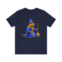 Wizard Capybara in Magic Robe Unisex T-Shirt