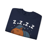 Napybara Funny Sleeping Capybara Design Unisex Sweatshirt