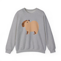 Clean Cartoon Capybara Character Unisex Sweatshirt