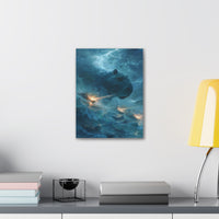 Kaiju Capybara Attack Canvas Print