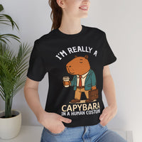 Business Capybara In Human Costume Unisex T-Shirt
