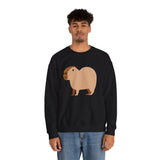 Clean Cartoon Capybara Character Unisex Sweatshirt