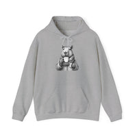 Cozy Capybara Drinking Coffee Mug Unisex Hoodie