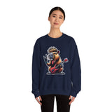 Rockstar Capybara with Electric Guitar Unisex Sweatshirt