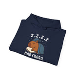Napybara Funny Sleeping Capybara Design Unisex Hoodie