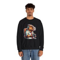Gamer Capybara with Headset and Controller Unisex Sweatshirt