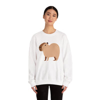 Clean Cartoon Capybara Character Unisex Sweatshirt