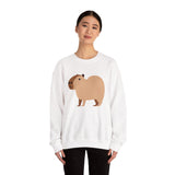 Clean Cartoon Capybara Character Unisex Sweatshirt