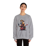 Rockstar Capybara with Electric Guitar Unisex Sweatshirt