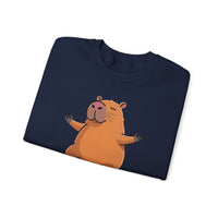 Yoga Capybara Meditation Pose Unisex Sweatshirt