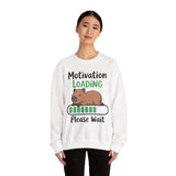 Funny Capybara Motivation Loading Please Wait Unisex Sweatshirt