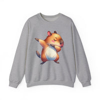 Capybara Doing the Dab Funny Cartoon Unisex Sweatshirt