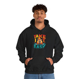 Take It Easy Capybara Relaxing Design Unisex Hoodie