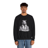 usiness Capybara in Suit and Tie Unisex Sweatshirt
