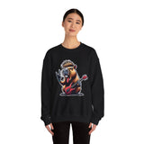 Rockstar Capybara with Electric Guitar Unisex Sweatshirt
