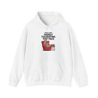 Funny Capybara Barely Tolerating You Face Unisex Hoodie