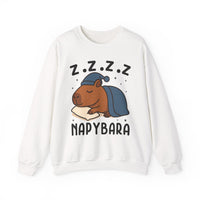 Napybara Funny Sleeping Capybara Design Unisex Sweatshirt