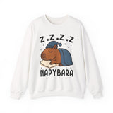 Napybara Funny Sleeping Capybara Design Unisex Sweatshirt