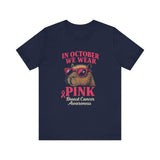 Capybara October Pink Breast Cancer Support Unisex T-Shirt