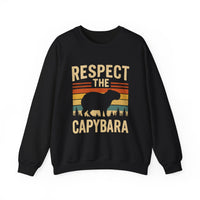 Retro Respect the Capybara Unisex Sweatshirt
