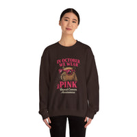 Capybara October Pink Breast Cancer Support Unisex Sweatshirt