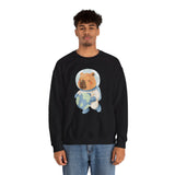 Astronaut Capybara Holding Earth Unisex Sweatshirt