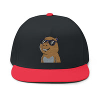 Capybara with Shades Snapback Hat
