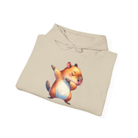 Capybara Doing the Dab Funny Cartoon Unisex Hoodie